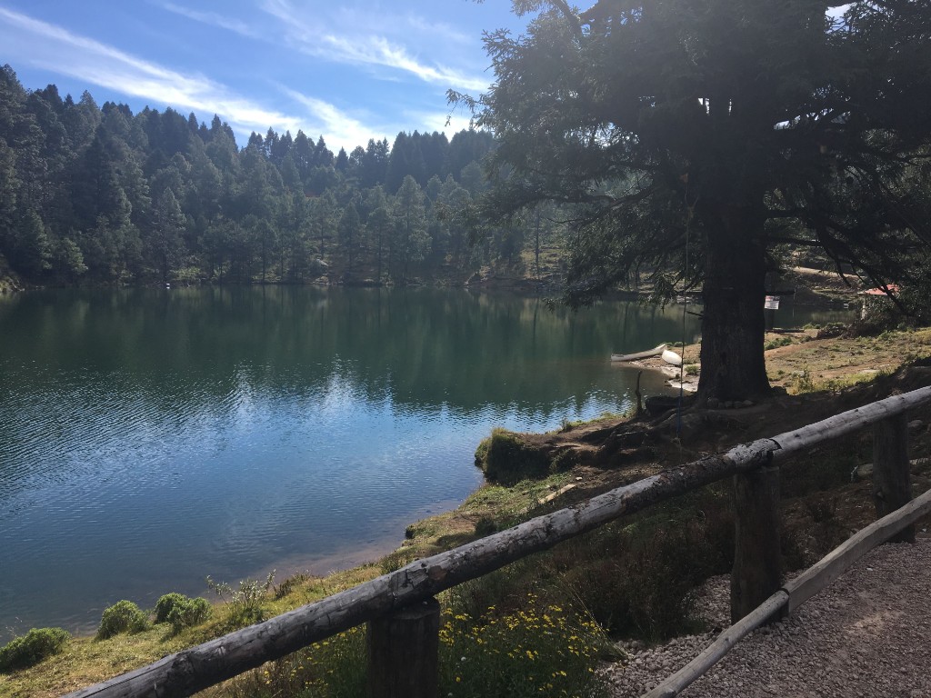 View of Presa Capulín during the winter camp