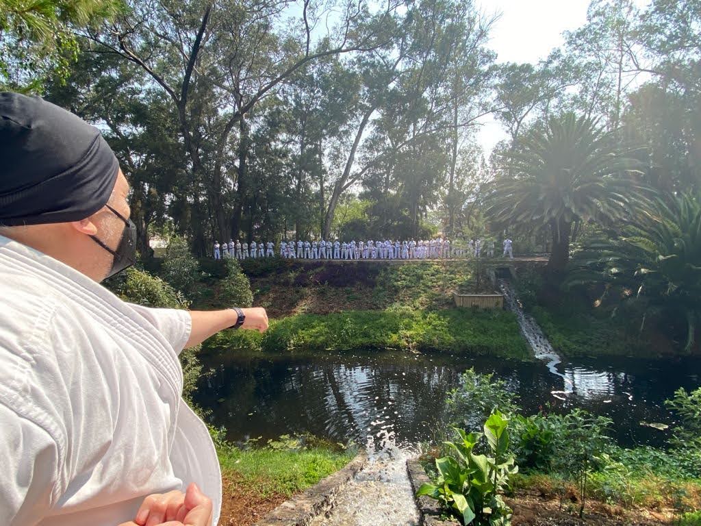 Another view of the formation beside the pond